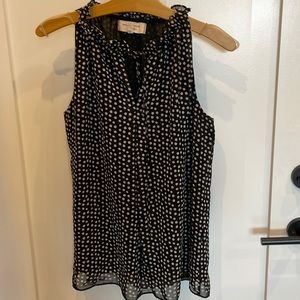 Max Studio ruffle trim top